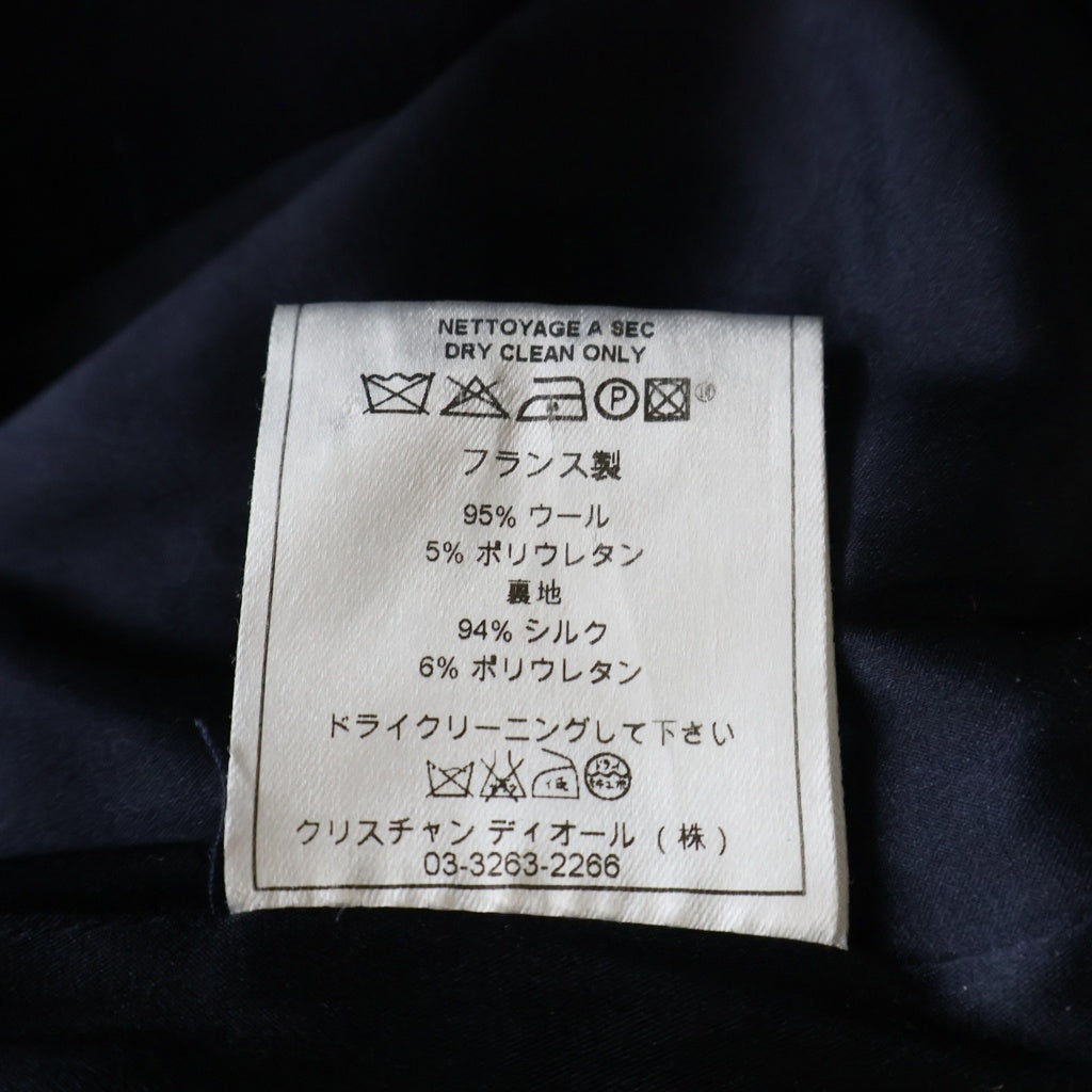 Christian Dior(クリスチャンディオール) マルチジップ ノースリーブロングワンピース ネイビー #38 4A12066331 レディース