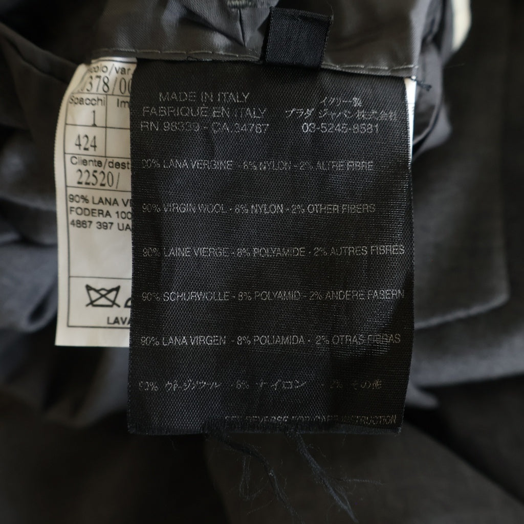 PRADA(プラダ) セットアップ テーラードジャケット スラックス グレー #48