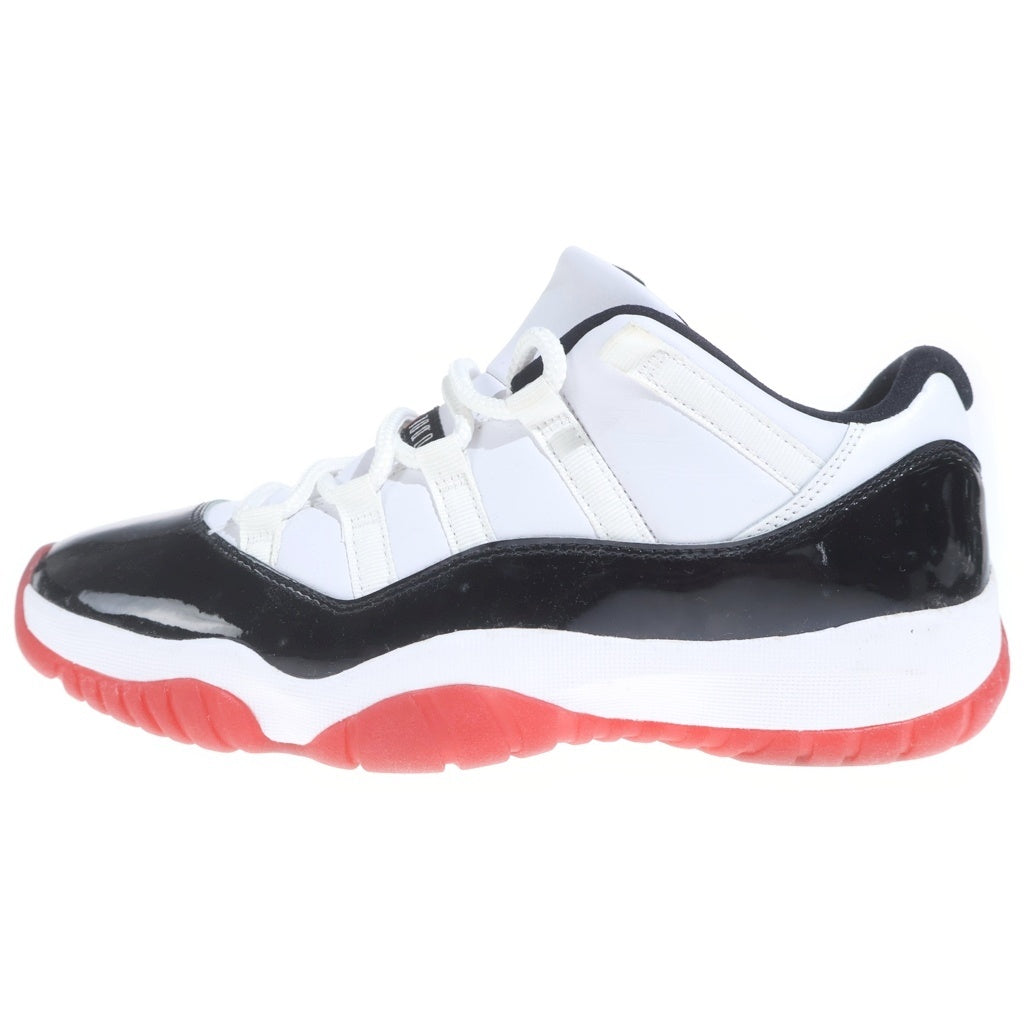 NIKE(ナイキ) AIR JORDAN11 RETRO LOW ローカットスニーカー ホワイト×ブラック×レッド パテント 26.5cm AV2187-160