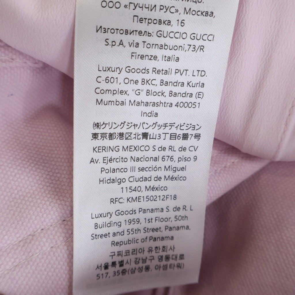 GUCCI(グッチ) コットンカーゴパンツ ピンク #40 818513 レディース