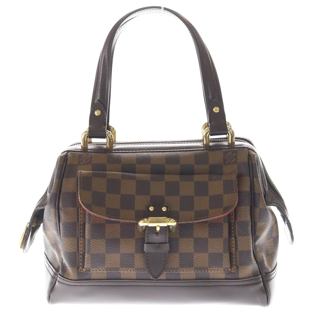 LOUIS VUITTON(ルイヴィトン) ダミエ エベヌ ナイツブリッジ PVC レザー ハンドバッグ ブラウン N51201 レディース