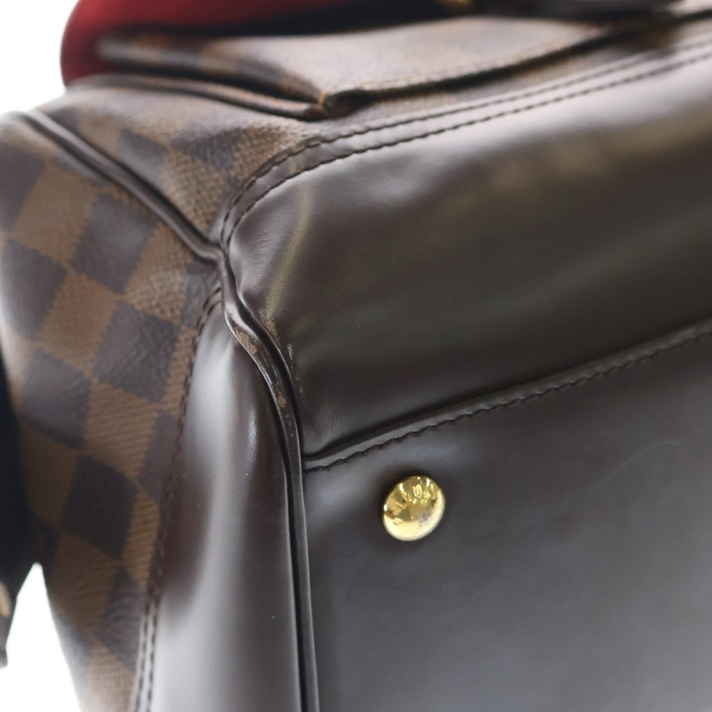 LOUIS VUITTON(ルイヴィトン) ダミエ エベヌ ナイツブリッジ PVC レザー ハンドバッグ ブラウン N51201 レディース