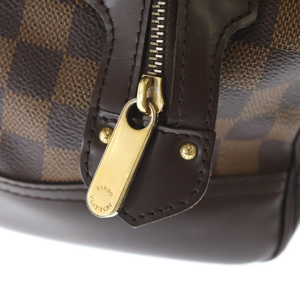 LOUIS VUITTON(ルイヴィトン) ダミエ エベヌ ナイツブリッジ PVC レザー ハンドバッグ ブラウン N51201 レディース
