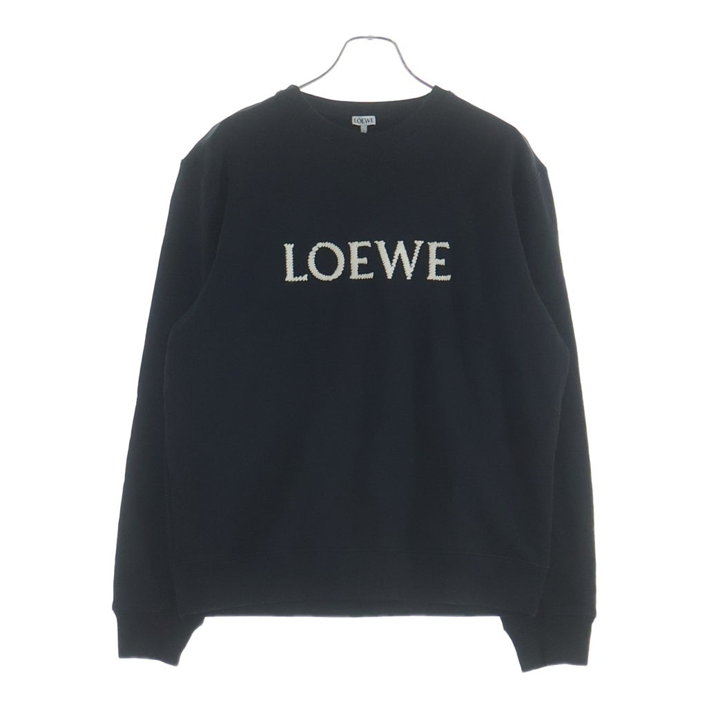 LOEWE(ロエベ) フロントロゴ刺繍 スウェット トレーナー ブラック H526Y24J26
