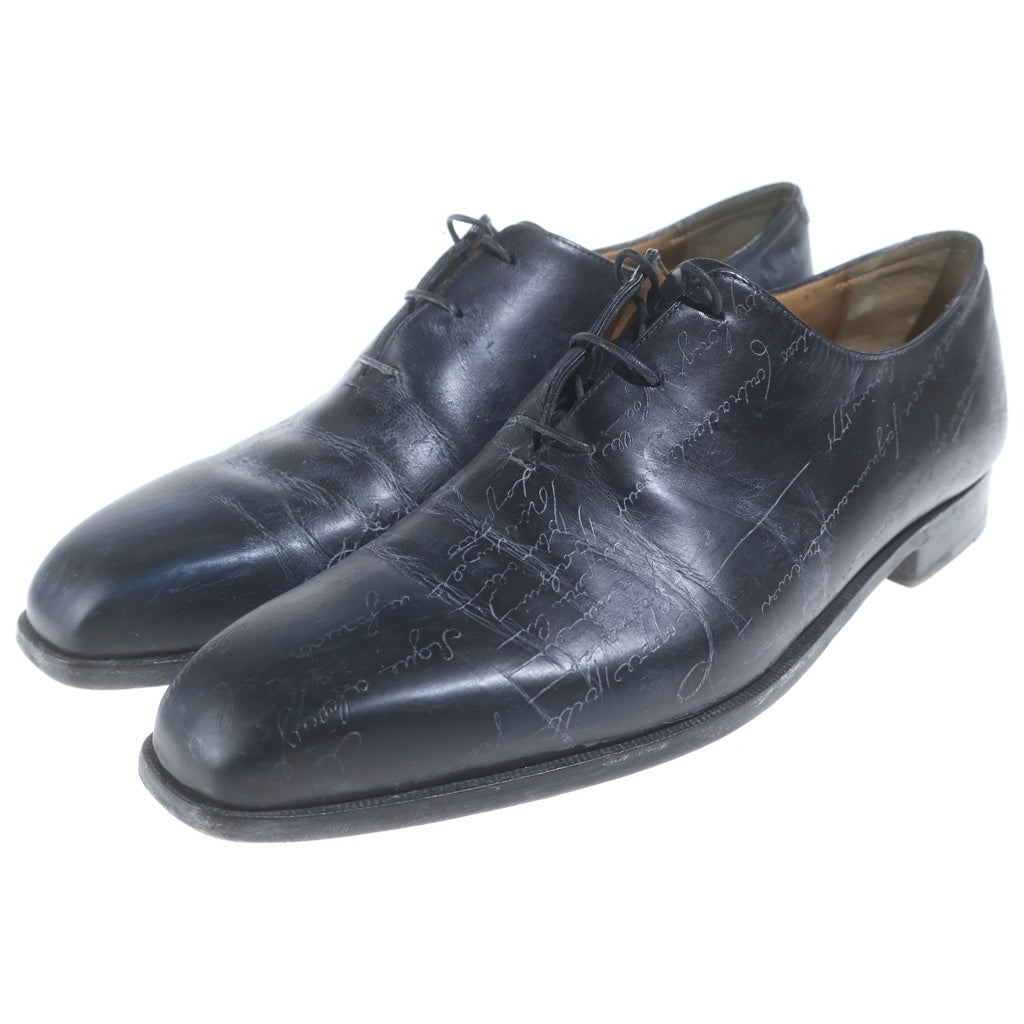 Berluti(ベルルッティ) ■アレッサンドロ カリグラフィ レザーシューズ ブルー 8 1/2 シューキーパー
