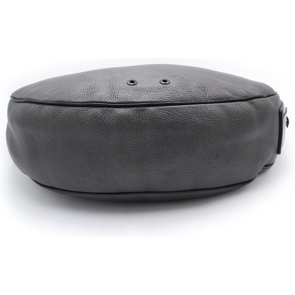 LOUIS VUITTON(ルイヴィトン) アルファ・ホーボー ショルダーバッグ ブラック レザー M52766 シルバー金具