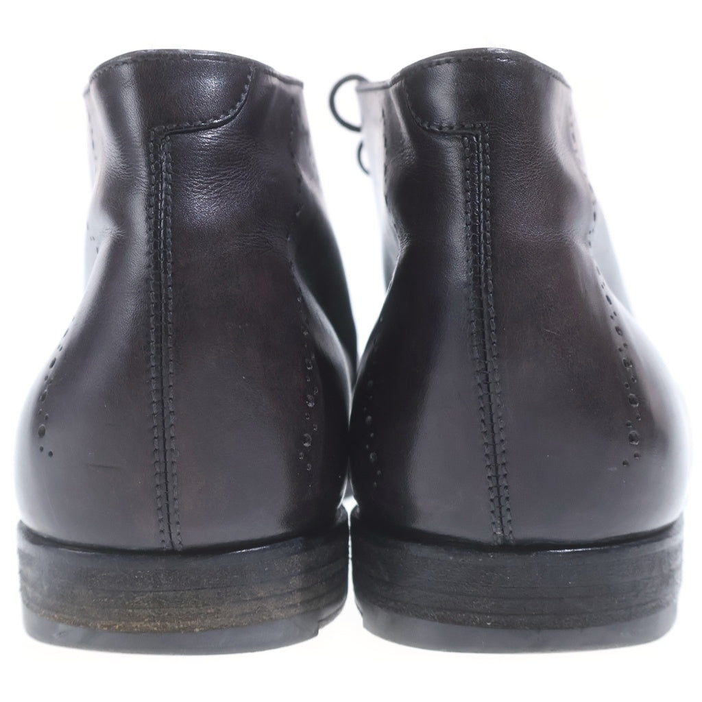 Berluti(ベルルッティ) ■チャッカブーツ ボルドー レザー 8 シューキーパー