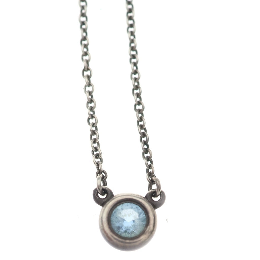TIFFANY & Co.(ティファニー) エルサペレッティ バイザヤード ネックレス アクアマリン SV925 シルバー レディース