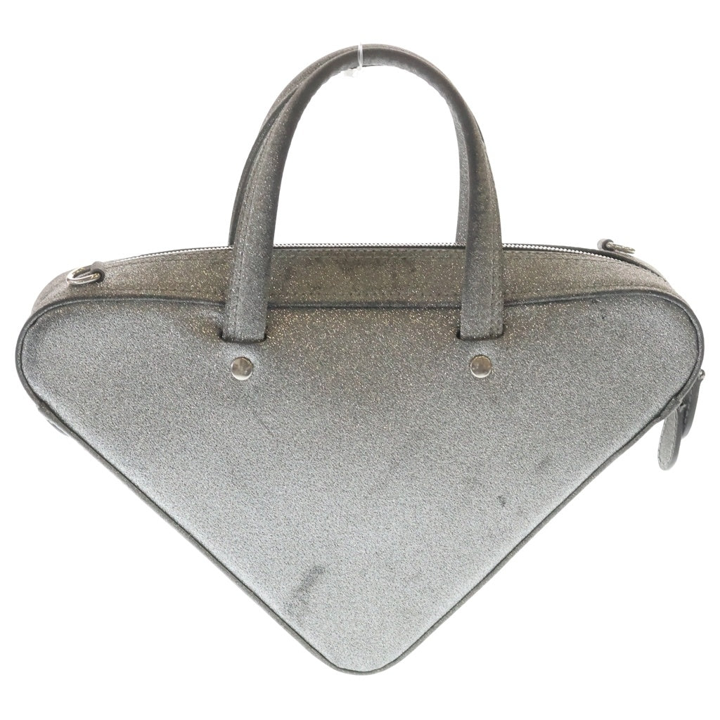 BALENCIAGA(バレンシアガ) トライアングルダッフル 2WAYハンドバッグ ショルダーバッグ シルバーラメ 531048 シルバー金具 レディース