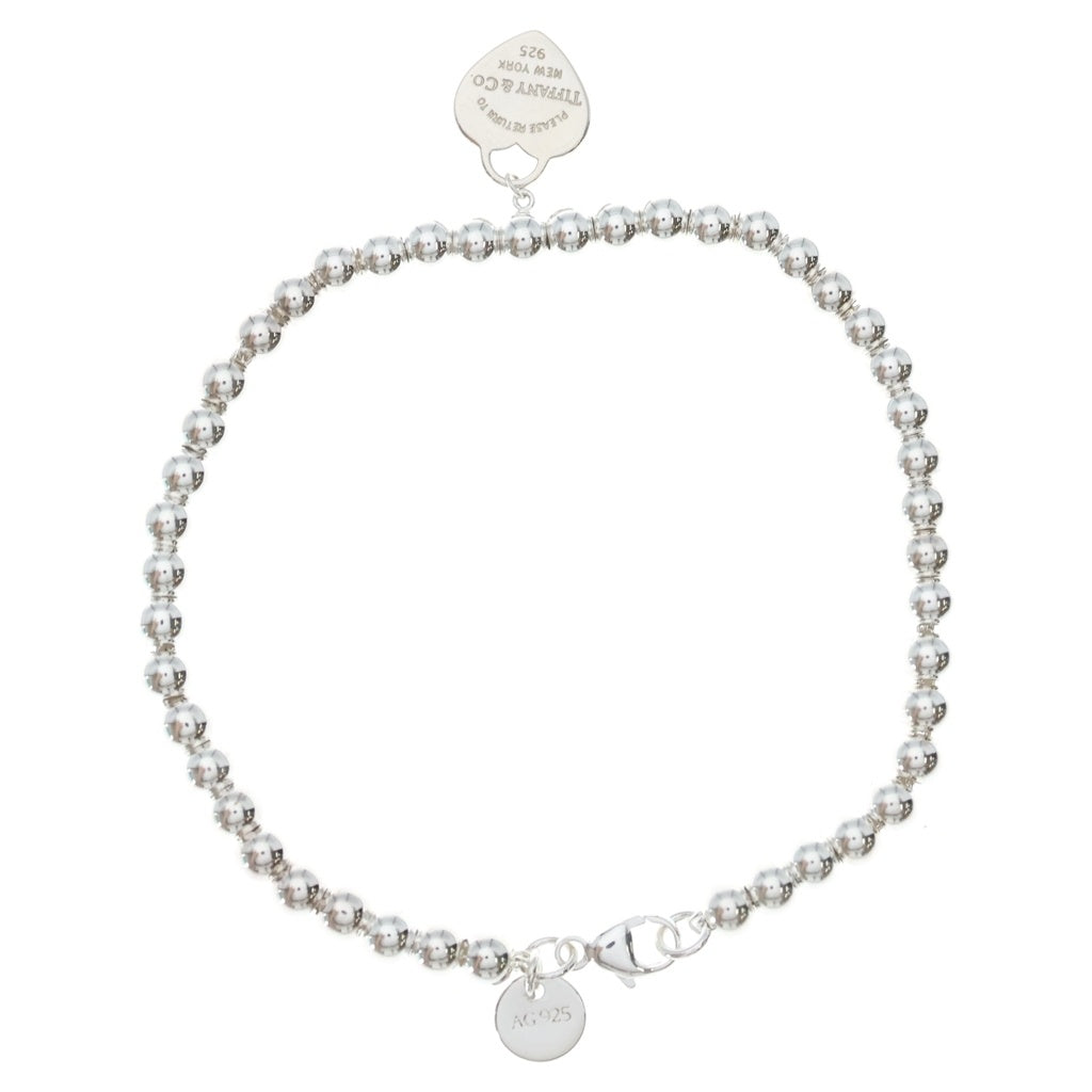TIFFANY & Co.(ティファニー) リターントゥティファニー ミニハートタグ ボールチェーン ブレスレット シルバー レディース