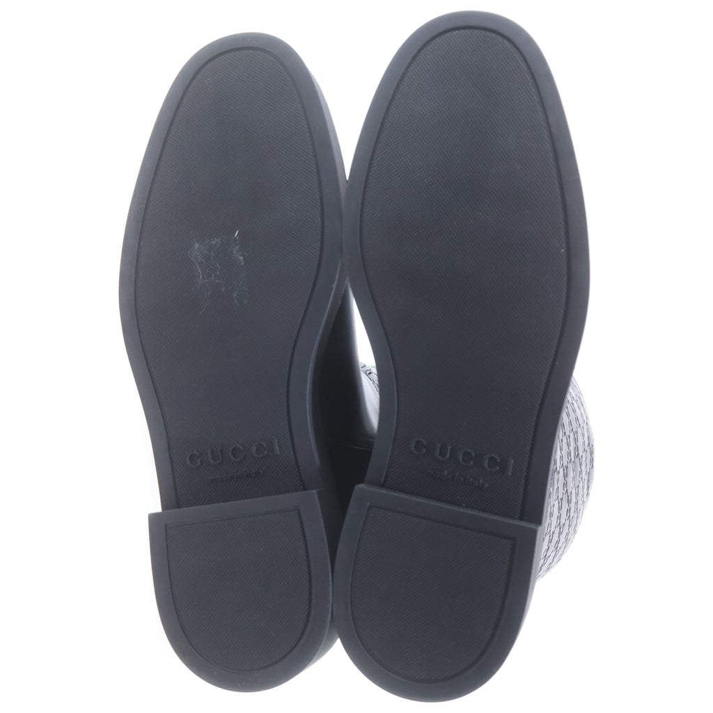 GUCCI(グッチ) ■ホースビット GG ロングブーツ 黒 361/2 806391 806391 箱 レディース