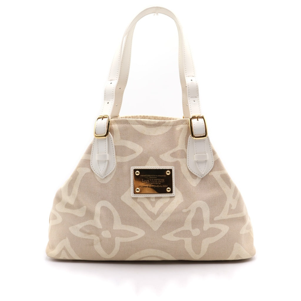 LOUIS VUITTON(ルイヴィトン) クルーズライン タイシエンヌPM キャンバス レザー トートバッグ ハンドバッグ サーブル ベージュ M95674 レディース