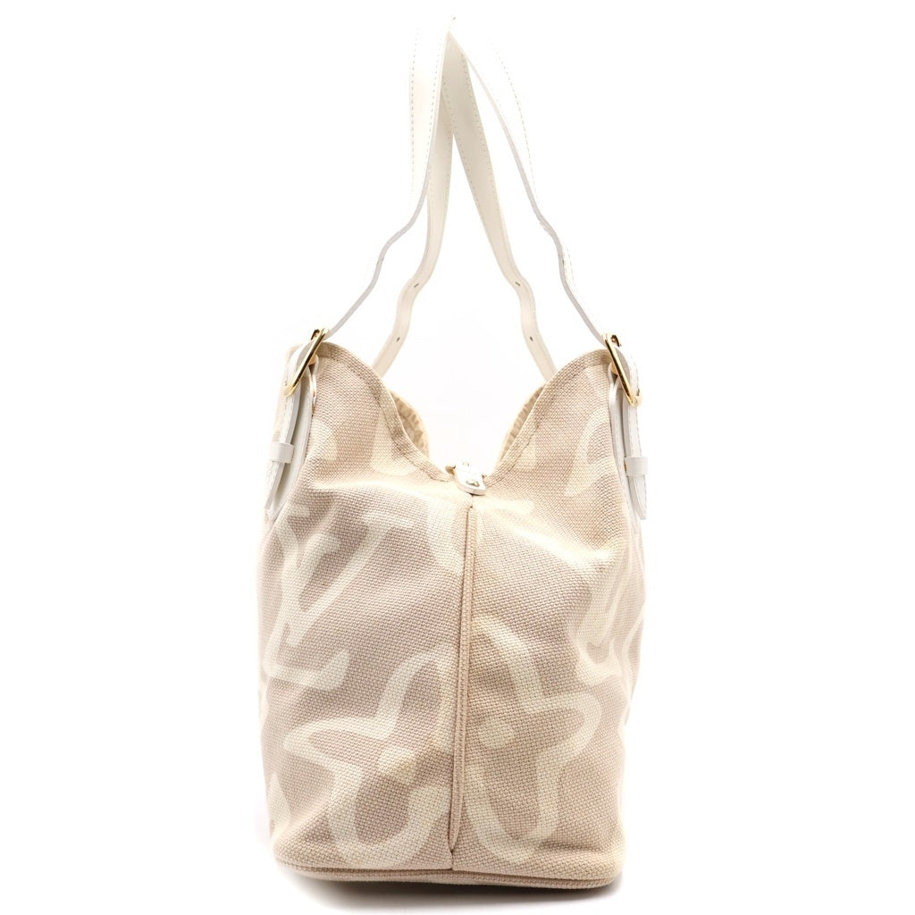 LOUIS VUITTON(ルイヴィトン) クルーズライン タイシエンヌPM キャンバス レザー トートバッグ ハンドバッグ サーブル ベージュ M95674 レディース