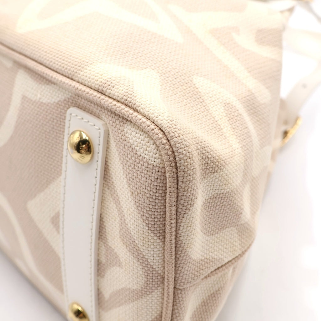 LOUIS VUITTON(ルイヴィトン) クルーズライン タイシエンヌPM キャンバス レザー トートバッグ ハンドバッグ サーブル ベージュ M95674 レディース