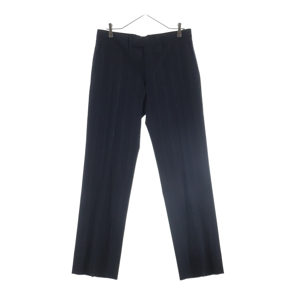 LOUIS VUITTON(ルイヴィトン) 06AW セットアップスーツ ストライプ総柄 ウール 1Bテーラードジャケット スラックスパンツ ネイビー RM062 MJJA50WRB