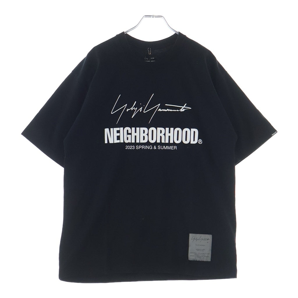 NEIGHBORHOOD(ネイバーフッド) ■2023SS ×ヨージヤマモト 半袖Tシャツ ブラック L