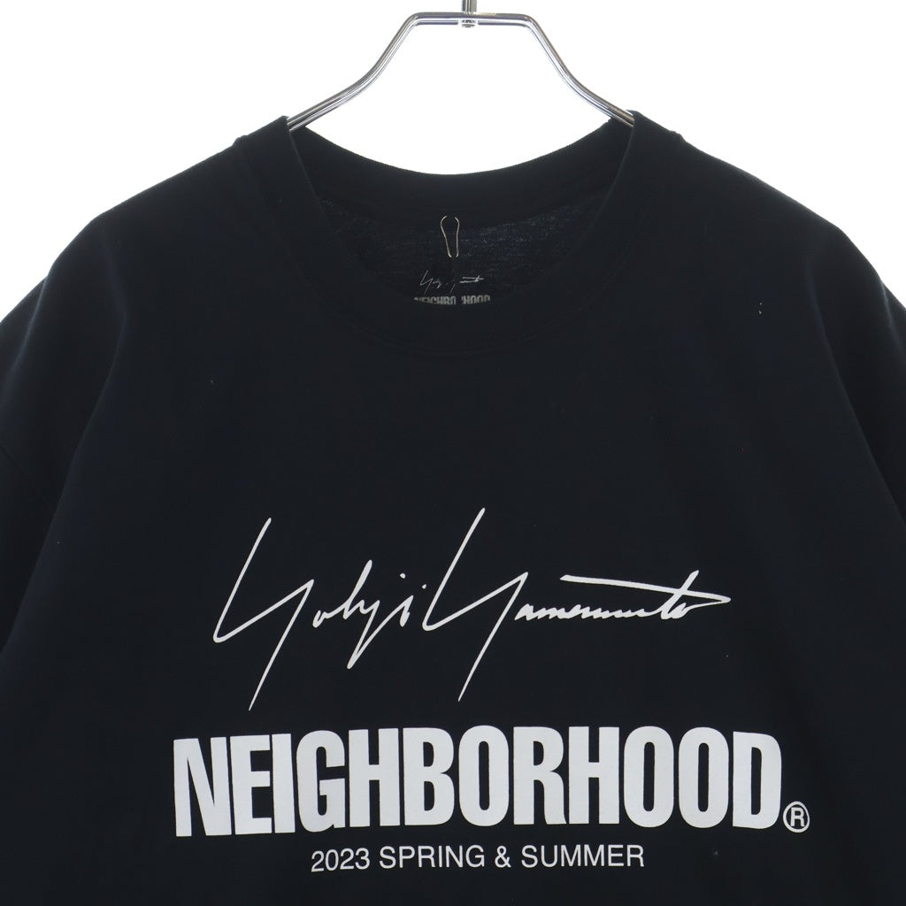NEIGHBORHOOD(ネイバーフッド) ■2023SS ×ヨージヤマモト 半袖Tシャツ ブラック L