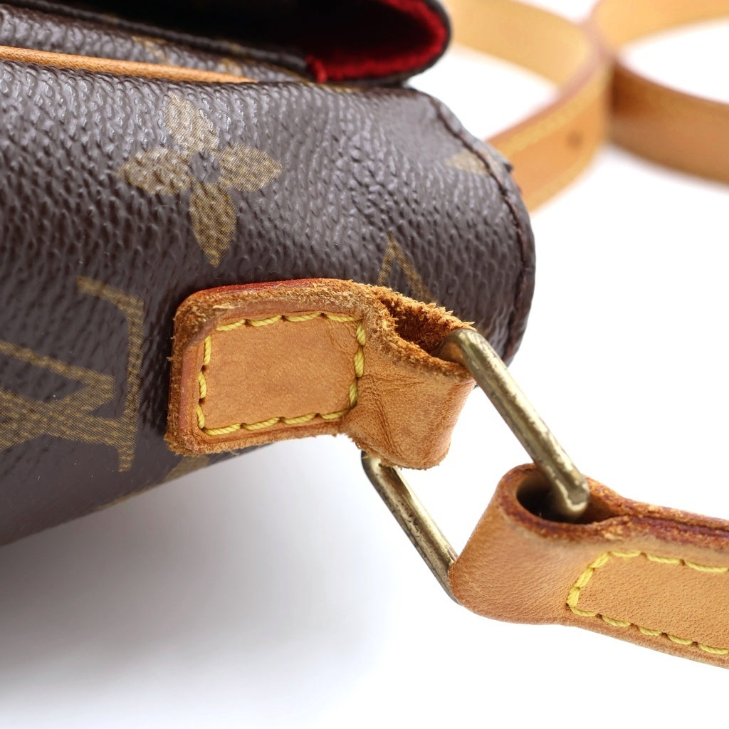 LOUIS VUITTON(ルイヴィトン) モノグラム ヴィバシテPM ショルダーバッグ ミニバッグ ブラウン レザー×PVC M51165 ゴールド金具 レディース