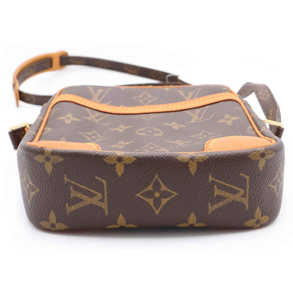LOUIS VUITTON(ルイヴィトン) モノグラム ダヌーブ ショルダーバッグ ミニバッグ 斜め掛けバッグ ブラウン PVCレザー M45266 ゴールド金具 レディース