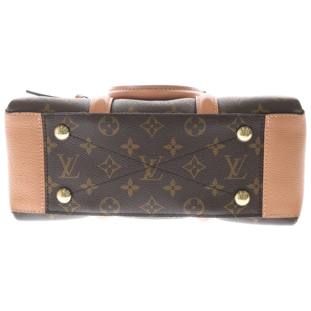 LOUIS VUITTON(ルイヴィトン) モノグラム スフロ NV BB 2WAYハンドバッグ ショルダーバッグ ブラウン×ピンク レザー×PVC M44899 ゴールド金具 レディース