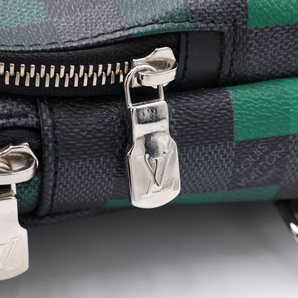 LOUIS VUITTON(ルイヴィトン) ダミエ グラフィット ピクセル アヴェニュー スリングバッグ PVC レザー ショルダーバッグ ブラック/グリーン N40069