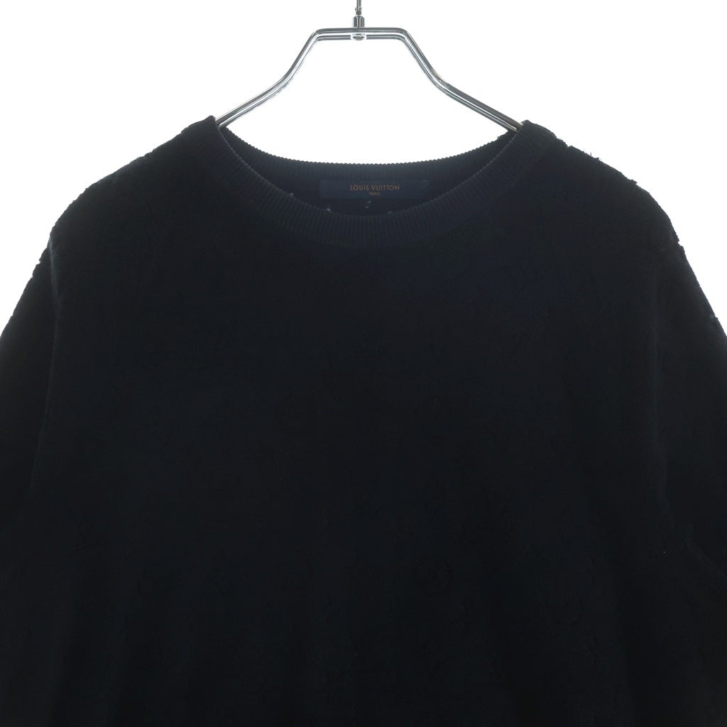 LOUIS VUITTON(ルイヴィトン) 19SS モノグラム タオリング パイル 半袖 Tシャツ カットソー ネイビー RM191M IZG HGY20W