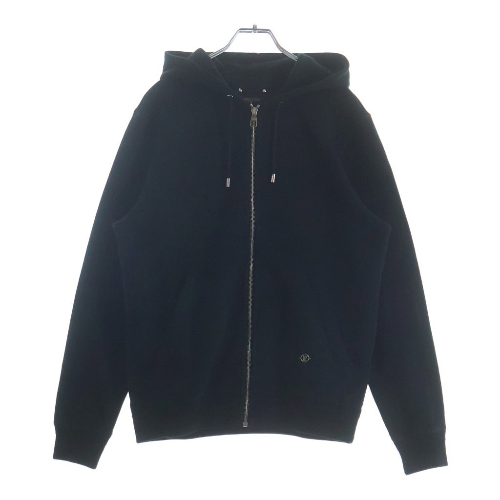 LOUIS VUITTON(ルイヴィトン) 19SS LVロゴ トラベル ジップアップ スウェット パーカー フーディー ブラック RM191Q JUJ HFY42W