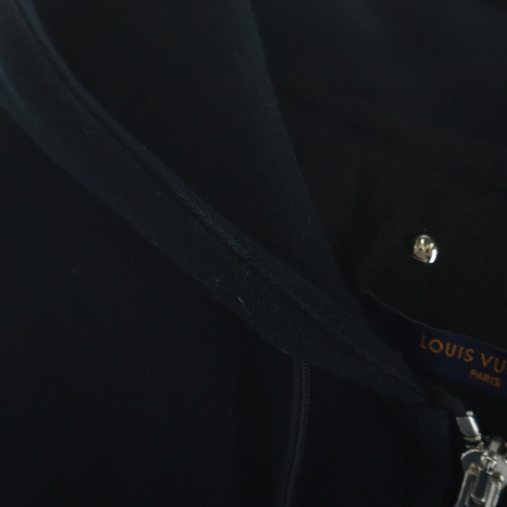 LOUIS VUITTON(ルイヴィトン) 19SS LVロゴ トラベル ジップアップ スウェット パーカー フーディー ブラック RM191Q JUJ HFY42W