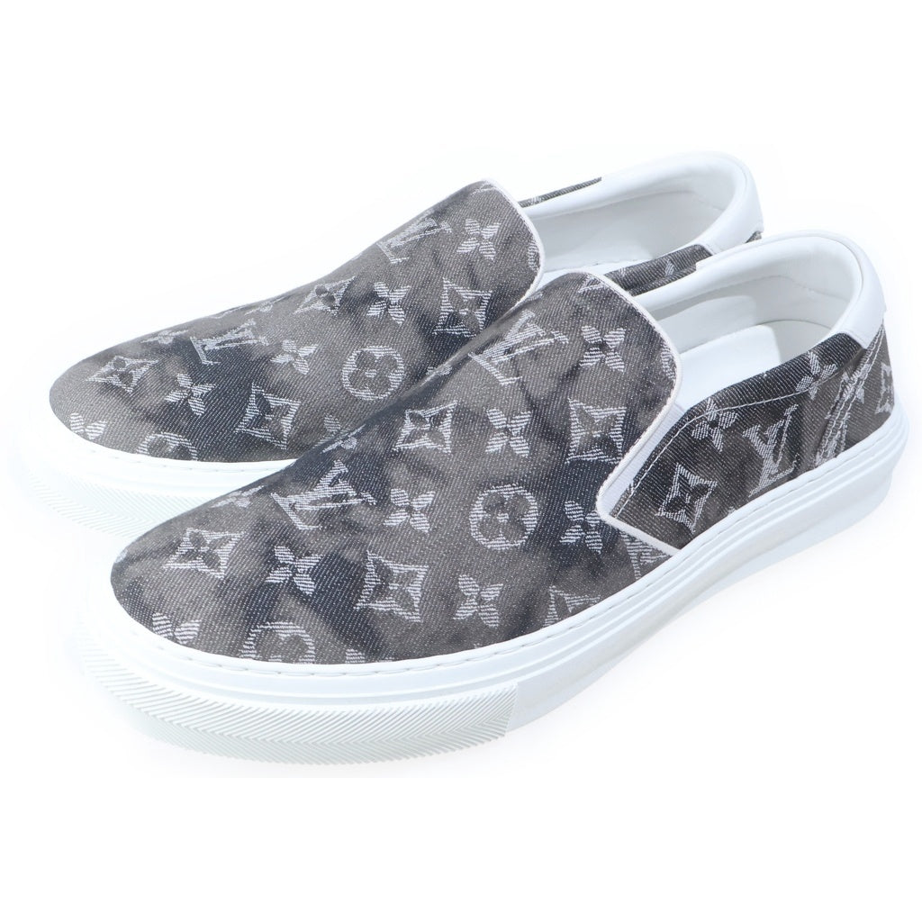 LOUIS VUITTON(ルイヴィトン) トロカデロライン モノグラム デニム スリッポン ローカットシューズ スニーカー グレー