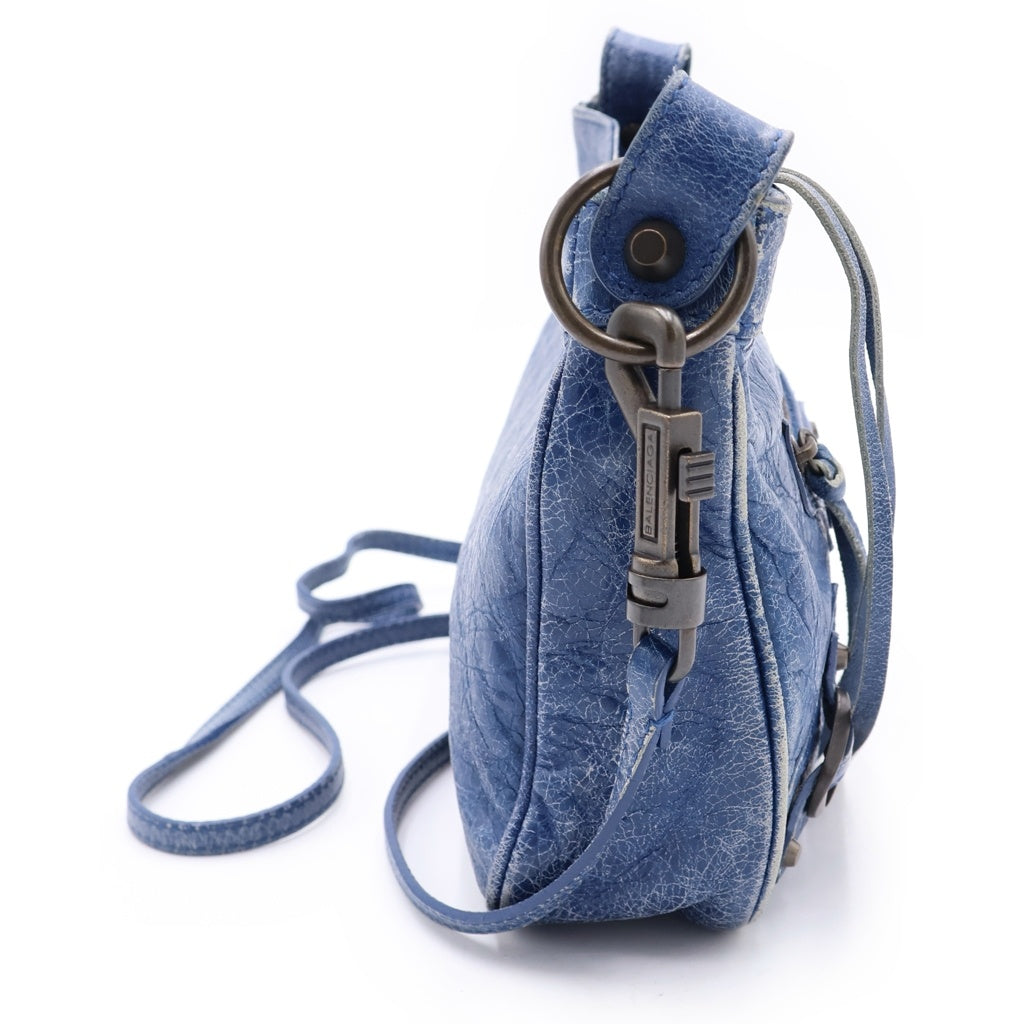BALENCIAGA(バレンシアガ) ザ ヒップ レザー ショルダーバッグ ブルー 242803 レディース