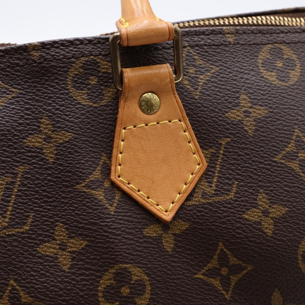 LOUIS VUITTON(ルイヴィトン) モノグラム スピーディ30 PVC レザー ハンドバッグ ブラウン M41526 レディース
