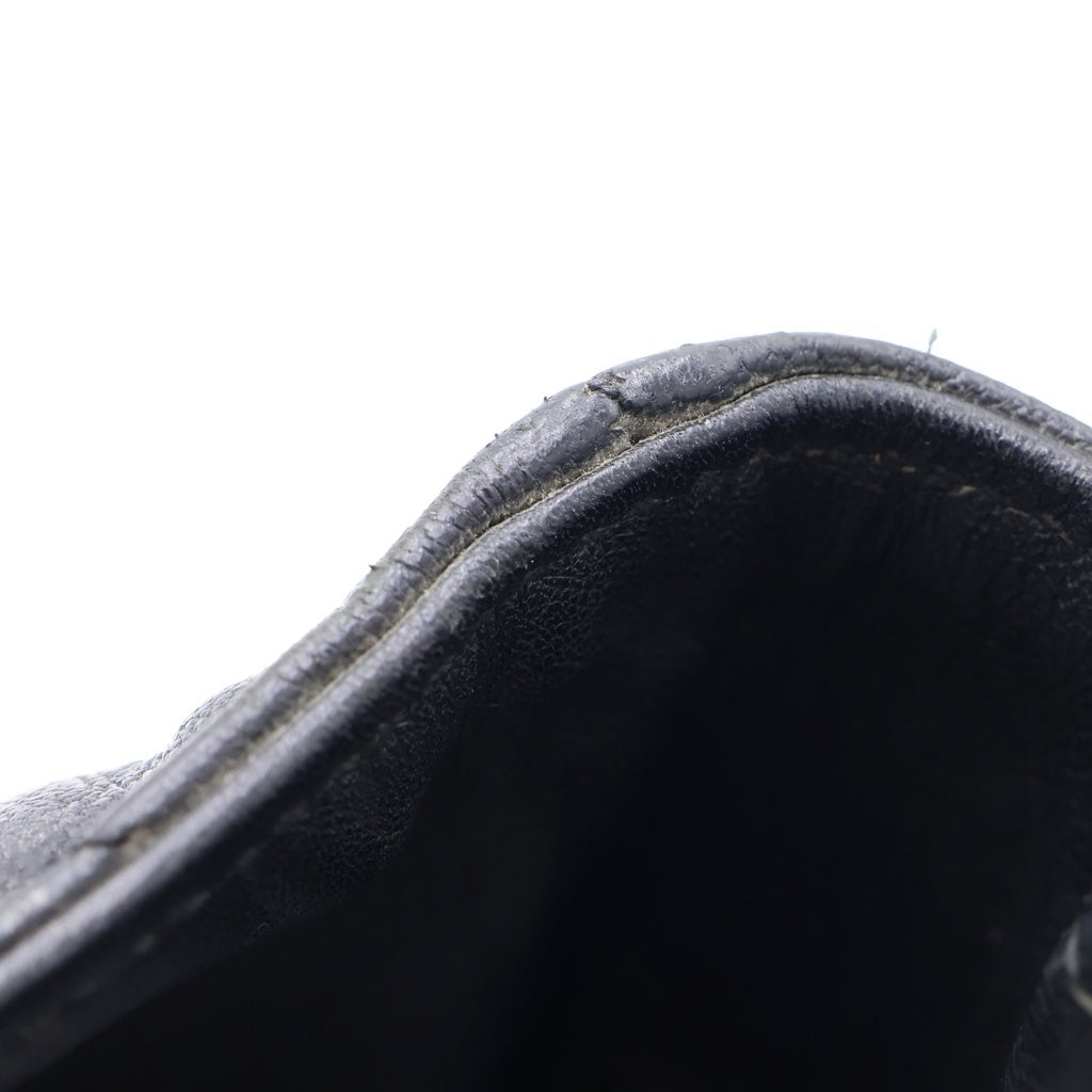 SAINT LAURENT PARIS(サンローランパリ) カサンドラロゴ Vステッチ レザー チェーンショルダー トートバッグ ブラック 392739 レディース