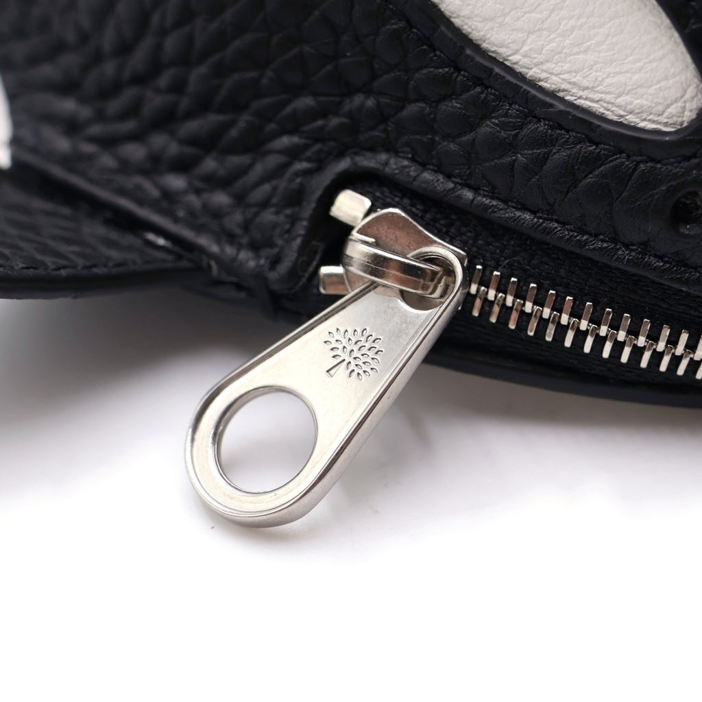 Mulberry(マルベリー) Orca Keyring シャチ キーリング キーホルダー レザー ブラック/ホワイト RK5922