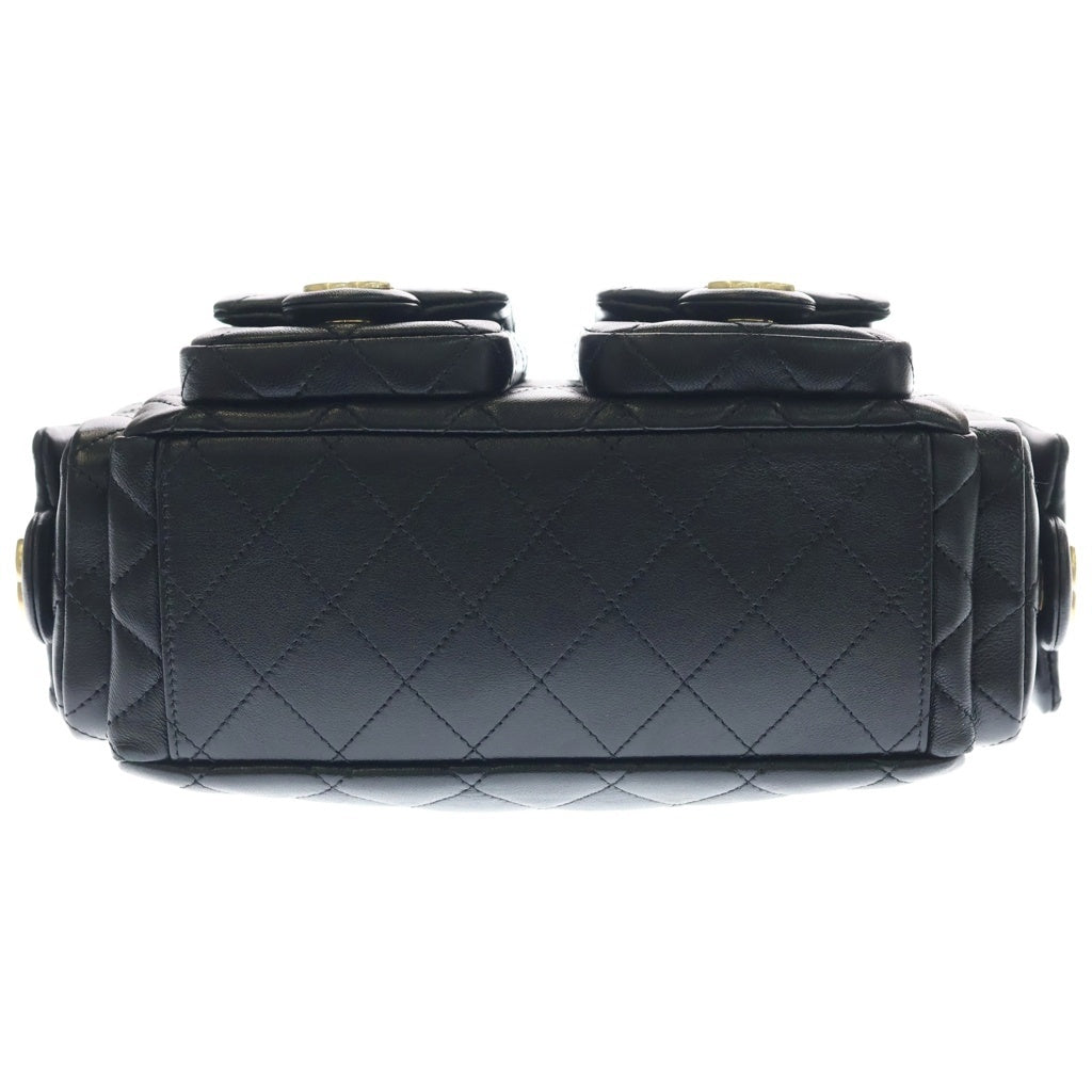 CHANEL(シャネル) ホーボー チェーン ショルダーバック マトラッセ ココマーク ゴールド金具 ラージ ラムスキン レザー AS5339