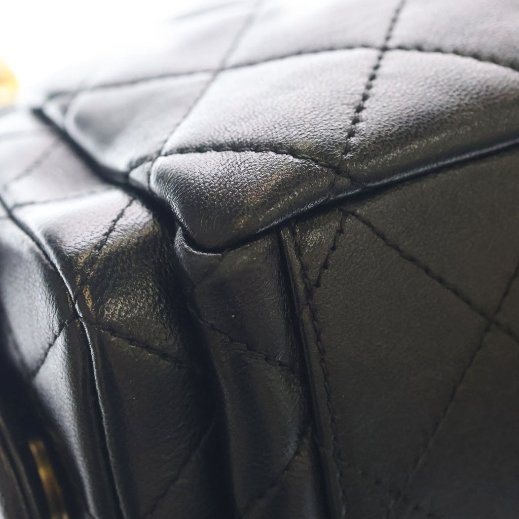 CHANEL(シャネル) ホーボー チェーン ショルダーバック マトラッセ ココマーク ゴールド金具 ラージ ラムスキン レザー AS5339