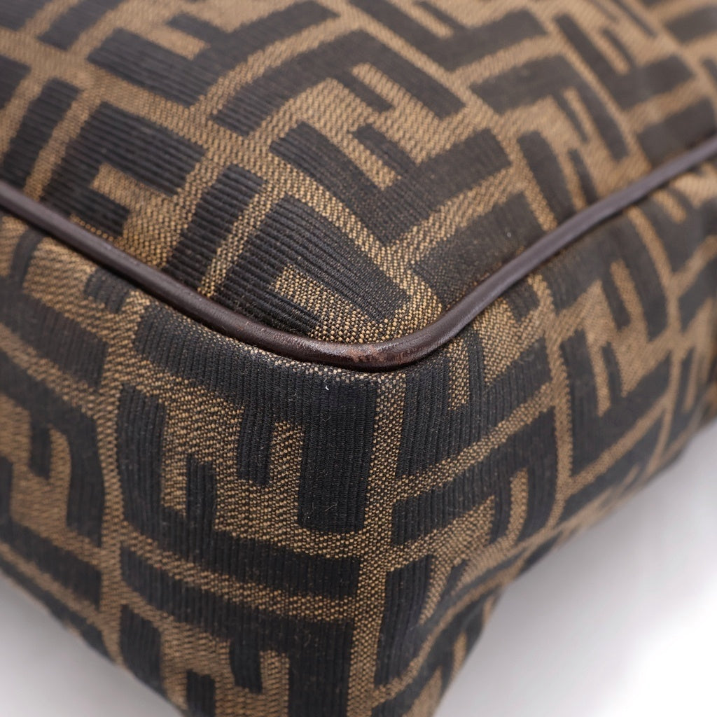 FENDI(フェンディ) 2wayバック ハンドバック ズッカ柄 キャンバス ブラウン レディース