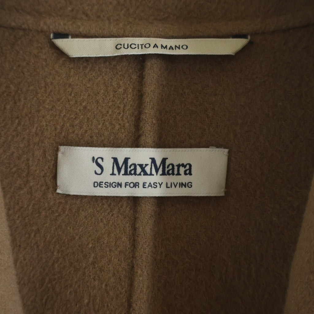 S MAX MARA(エス マックスマーラ) POLDO ヴァージンウール ロングコート ブラウン レディース