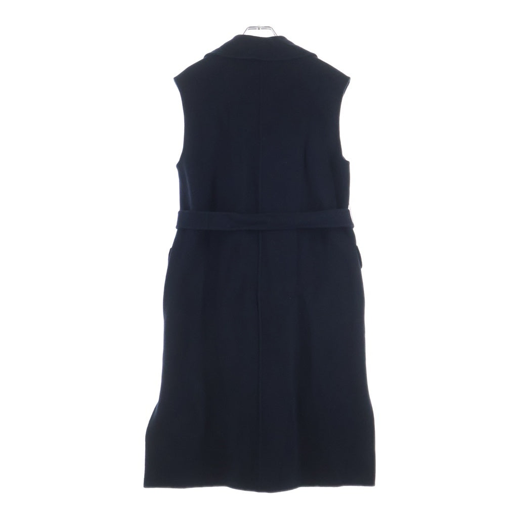 S MAX MARA(エス マックスマーラ) 23AW リバー ロングジレ ノースリーブコート ウール ネイビー 23927604336 レディース
