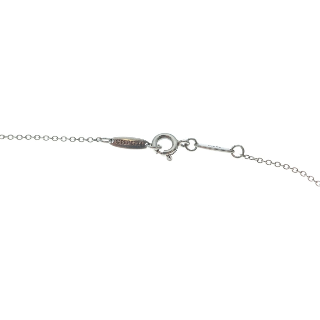 TIFFANY & Co.(ティファニー) エルサペレッティ ダブルオープンハートネックレス ペンダント チェーン シルバー×ピンクゴールド Ag925/Au750PG レディース