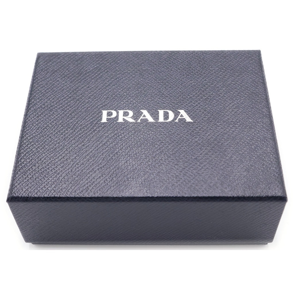 PRADA(プラダ) サフィアーノ レザー コンパクトウォレット 三つ折り財布 ICタイプ ブラック 1MH021 レディース