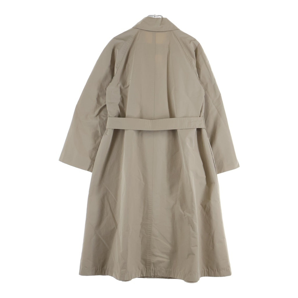 Max Mara(マックスマーラ) ポリエステル コットン ロングコート ベルトループ ステッチ ベージュ 102102816 レディース