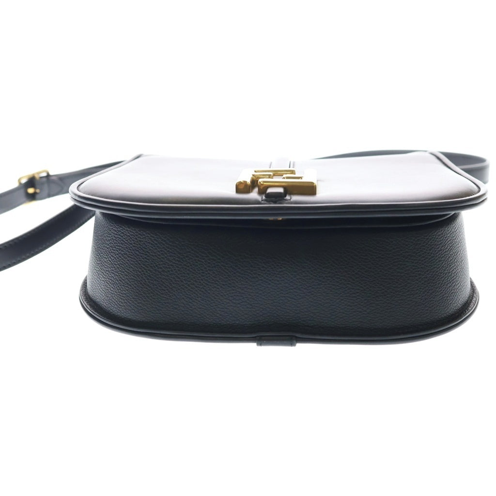 FENDI(フェンディ) カモン ミディアム ショルダーバッグ FFロゴ レザー ブラック 8BT366 レディース