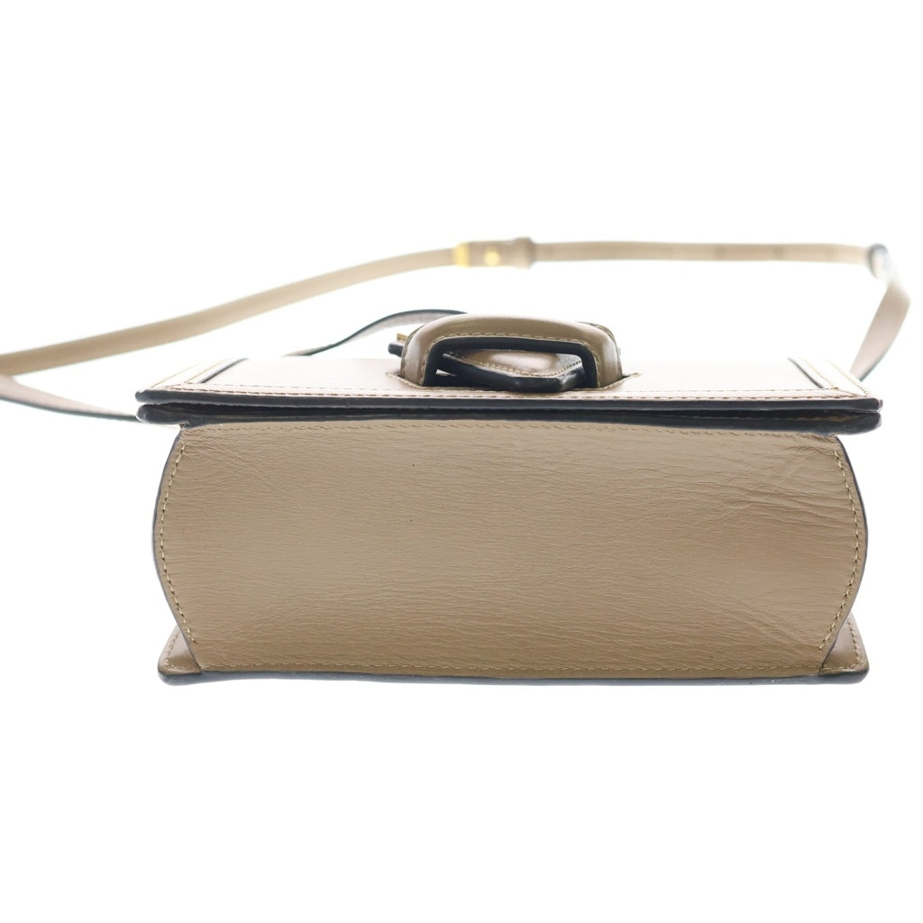 LOEWE(ロエベ) バルセロナ ショルダーバッグ レザー ゴールド金具 ベージュ レディース