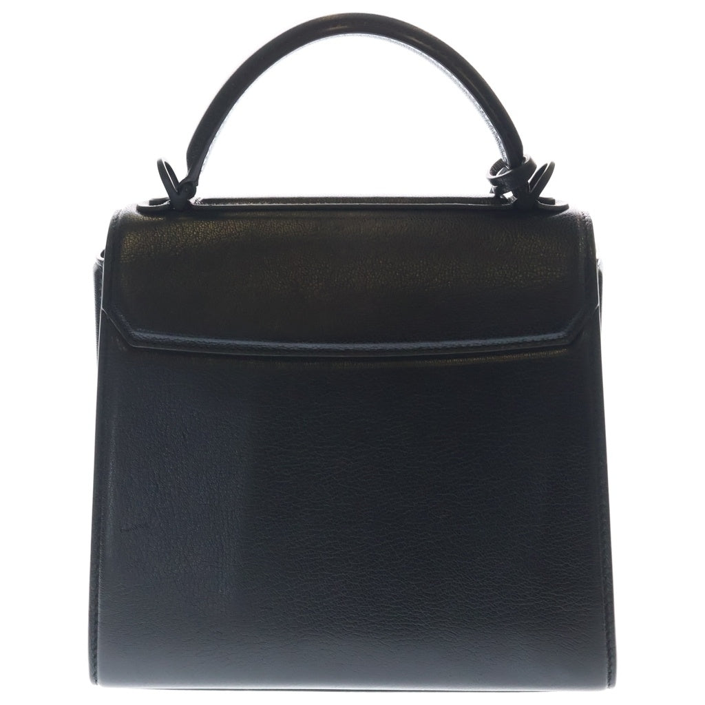 Salvatore Ferragamo(サルヴァトーレ フェラガモ) Boxyz ボクシィズ ミディアム ハンド ショルダーバッグ 2WAY レザー ブラック 21 H645 レディース