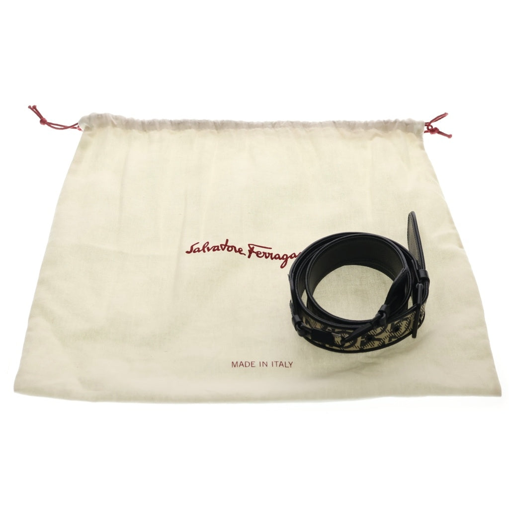 Salvatore Ferragamo(サルヴァトーレ フェラガモ) Boxyz ボクシィズ ミディアム ハンド ショルダーバッグ 2WAY レザー ブラック 21 H645 レディース