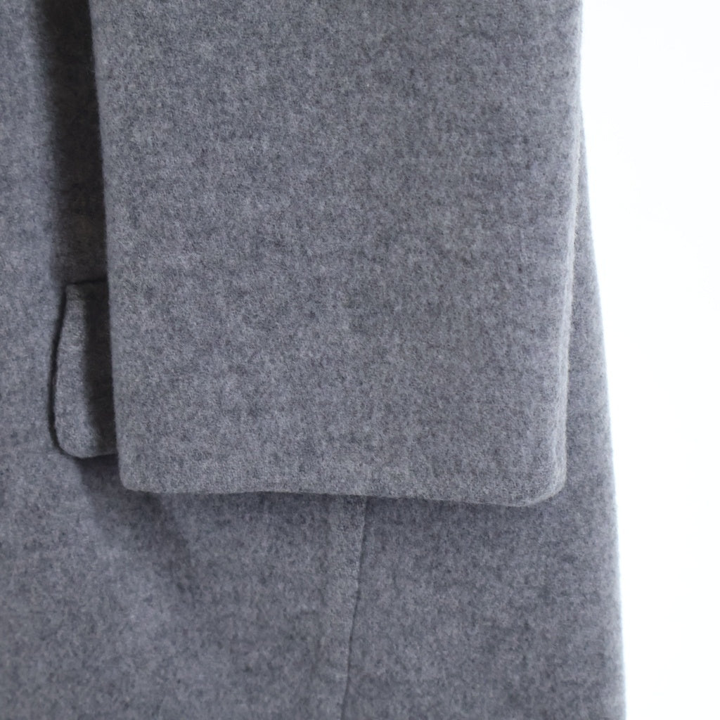 CELINE(セリーヌ) フィービー期 エッグクロンビー カシミヤロングコート グレー 2 8H13 レディース