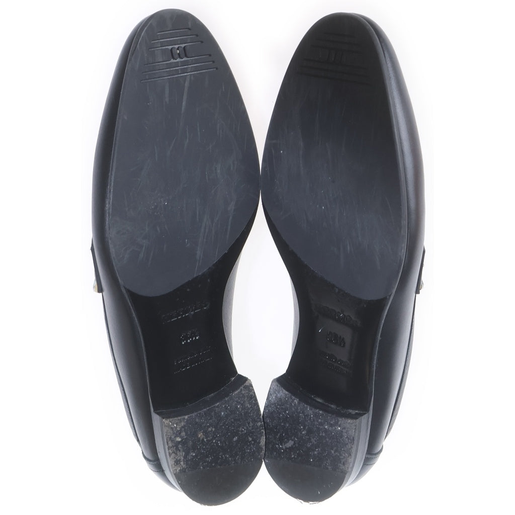 HERMES(エルメス) モカシン パリ レザーローファー ブラック×イエロー #36 1/2 AF211288Z レディース