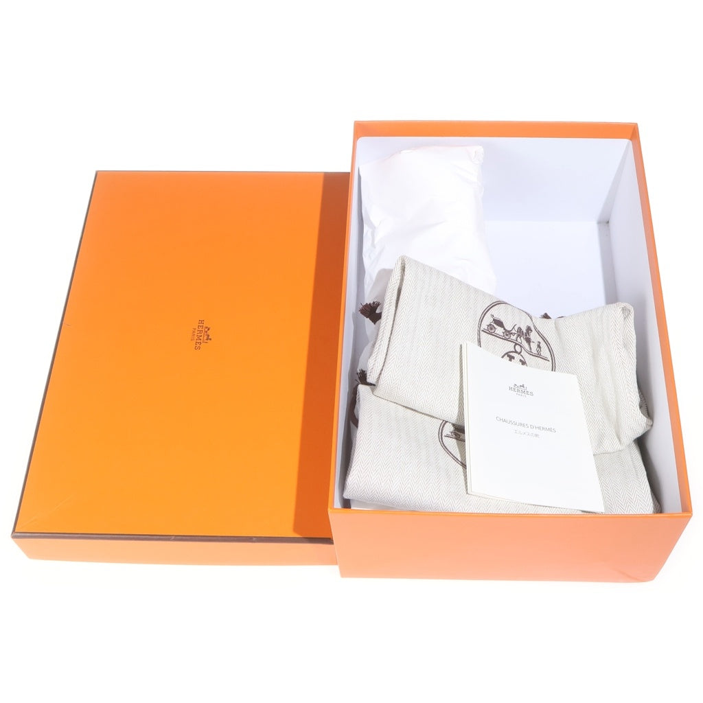 HERMES(エルメス) モカシン パリ レザーローファー ブラック×イエロー #36 1/2 AF211288Z レディース