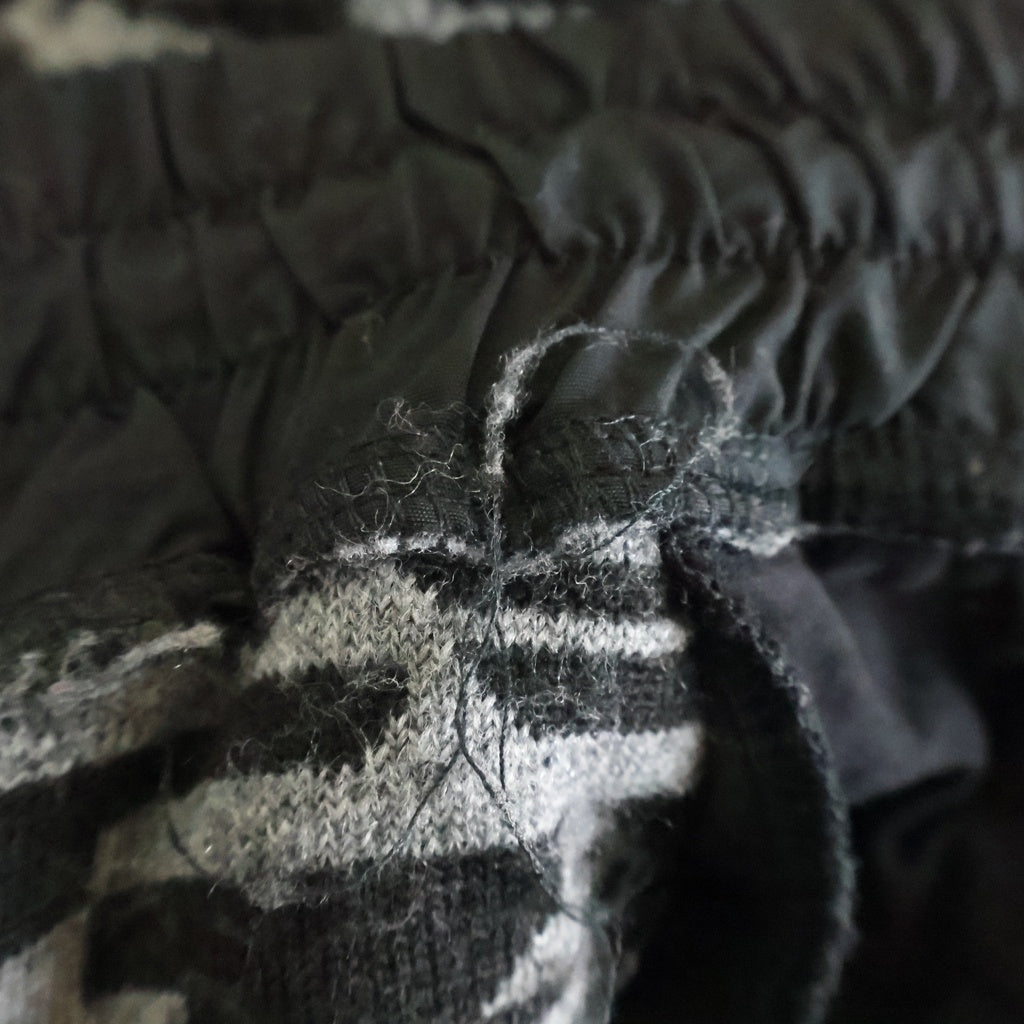 DIESEL(ディーゼル) ディーゼルスポーツ ポリエステル×アクリル ファーフリース セットアップ フーデッド ジップパーカー パンツ #S グレー