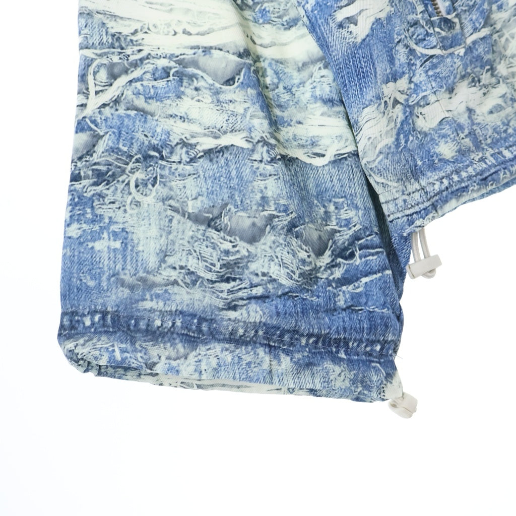 DIESEL(ディーゼル) J-Alston デニムプリント ナイロン ジャケット アウター ブルゾン #44 ブルー
